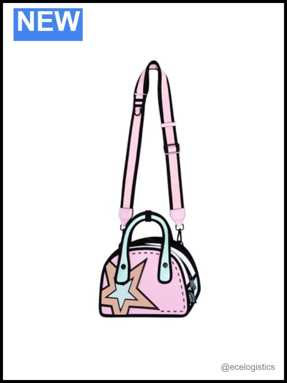 Pop Art Cartoon Crossbody Bag for Women Lightweight Shoulder Purse